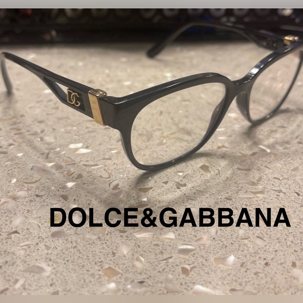 Dolce & Gabbana Black and Gold Glasses DG5066